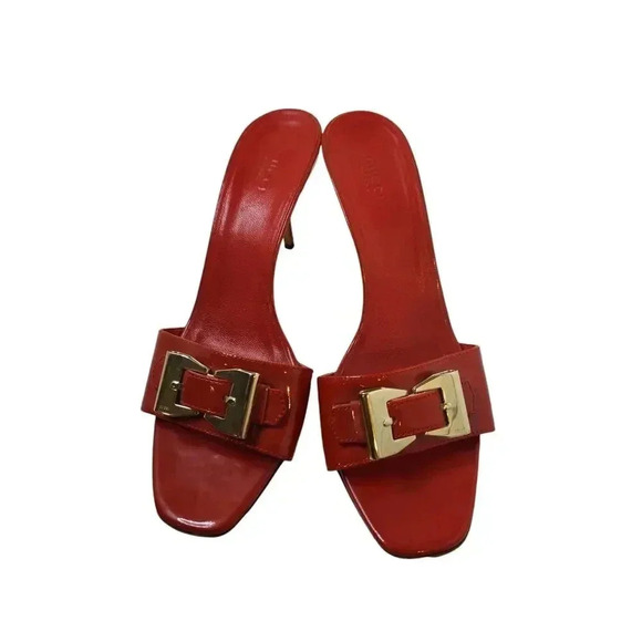 Gucci Patent Leather Slides Size 10B - Picture 3 of 8